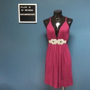 Cotton Dress w Diamond Waist